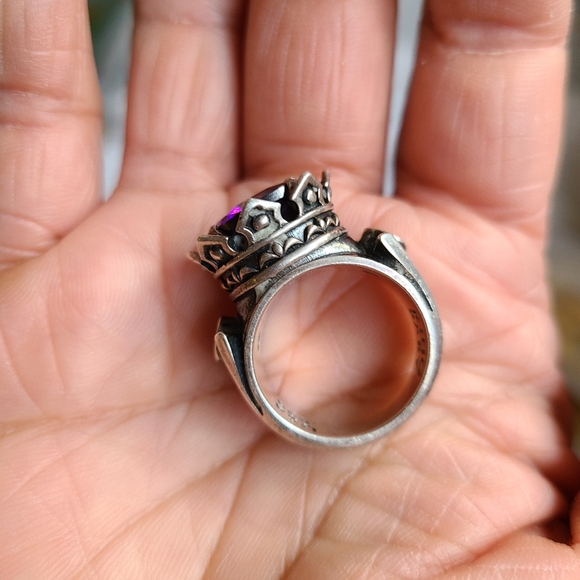 King baby studio crown ring sz 7 purple - Picture 2 of 5